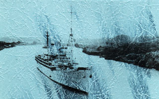 U.S. Hosital Ship RELIEF (AH-1) in the Panama Canal during the 1930's