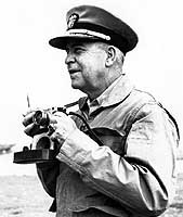 Photo # 80-G-430048:  Vice Admiral C. Turner Joy, June 1951