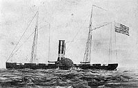 Photo # NH 509:  Civil War era sketch of USS Sebago