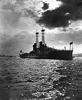 Photo # NH 2895:  USS North Dakota at anchor, 1911