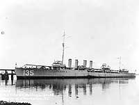 Photo # NH 41782:  USS Tillman at the Charleston Navy Yard, S.C., 14 June 1921