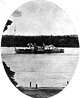 Photo # 46242:  USS Merrimac in northeastern U.S. or Canadian waters, summer 1864