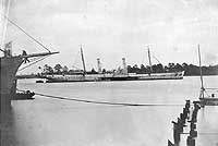 Photo # NH 53934:  USS Fort Donelson at anchor, circa 1864-65