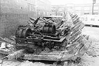 Photo # NH 55226: The remains of CSS Chattahoochee after recovery in the 1960s