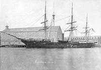 Photo # NH 58662:  USS Vandalia at the New York Navy Yard