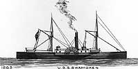 Photo # NH 63889:  USS Shamokin.  Watercolor by Erik Heyl