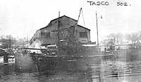 Photo #  NH 102909:  Salvage tug Tasco in port on a winter day, probably prior to her World War I era Navy service