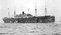 Photo # NH 104234:  USS Graf Waldersee entering New York Harbor, 1919