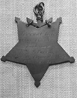 Photo # NH 105364:  Medal of Honor awarded to Landsman Henry Brutsche, 1864