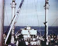 Photo # 80-G-K-354:  Scene on board USS Ancon during the Salerno landings, September 1943.