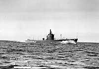 Photo # 19-N-19793:  USS Sargo running trials off Provincetown, Mass., 1 November 1938