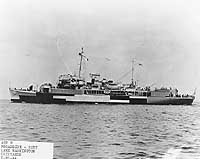 Photo #  19-N-69681:  USS Wachapreague off Houghton, Washington, on 20 May 1944