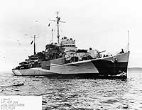 Photo # 19-N-79904:  USS Corson underway on 29 November 1944.