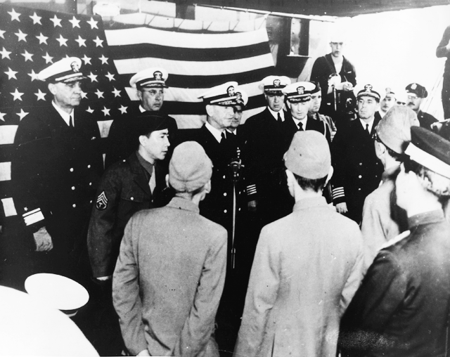 japanese surrender ceremony