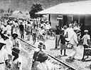 A small railroad station