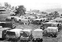 Trucks taken from the Italians after the siege of Saio