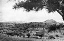 Stronghold of Saio. Upper right, hill captured by Belgian troops