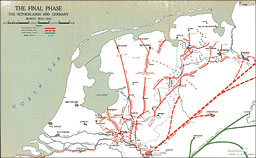 Map: The Final Phase: The Netherlands and Germany, March-May 1945
