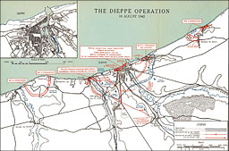 Map: Dieppe Operations