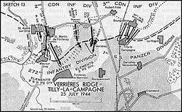 Sketch 13.--Verrieres Ridge--Tilly-la-Campagne, 25 July 1944