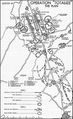 Sketch 14.--Operation TOTALIZE--The Plan