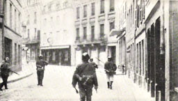 German troops entering the fontier town of Echternach at 4.50 a.m. on May 10, 1940