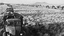 Into Abyssinia--1st S.A. Division columns cross the rolling grasslands during their advance to attack Gorai and El Gumu.