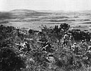 A South African Vickers machine-gun outpost near Carsa on the way to Addis Ababa.