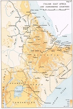 Italian East Africa and surrounding countries