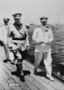 Admiral Cunningham, General Freyberg, and Vice-Admiral Pridham-Wippell