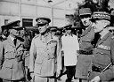 Air Chief Marshal Longmore, General Wavell, General de Gaulle, and General Catroux