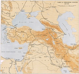 Turkey and surrounding countries, mid-1941
