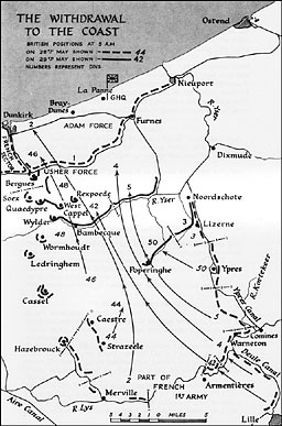 The withdrawal to the coast