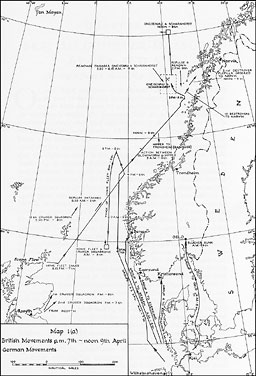 Naval Movements, 7th-9th April