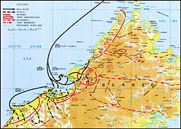 Plate No. 107, Brunei Bay Operations, 10 June-14 July 1945