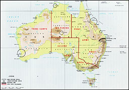 Plate No. 11, The Main Australian Defense Areas