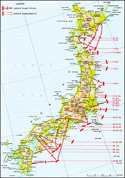 Plate No. 127, Third Fleet Pre-Invasion Operations against Japan