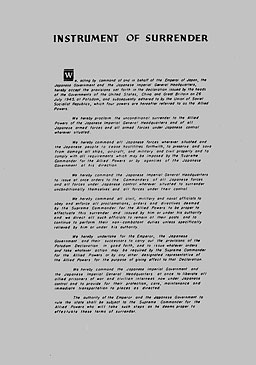 Plate No. 132, Surrender Document