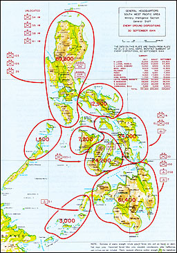 Plate No. 55, Enemy Ground Dispositions, 30 September 1944.