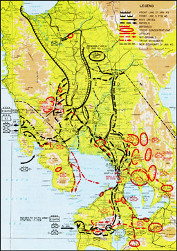 Plate No. 77, The Envelopment of Manila, 27 January-5 February 1945