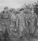 Generalmajor Hans von der Mosel and other German officers surrender at Brest