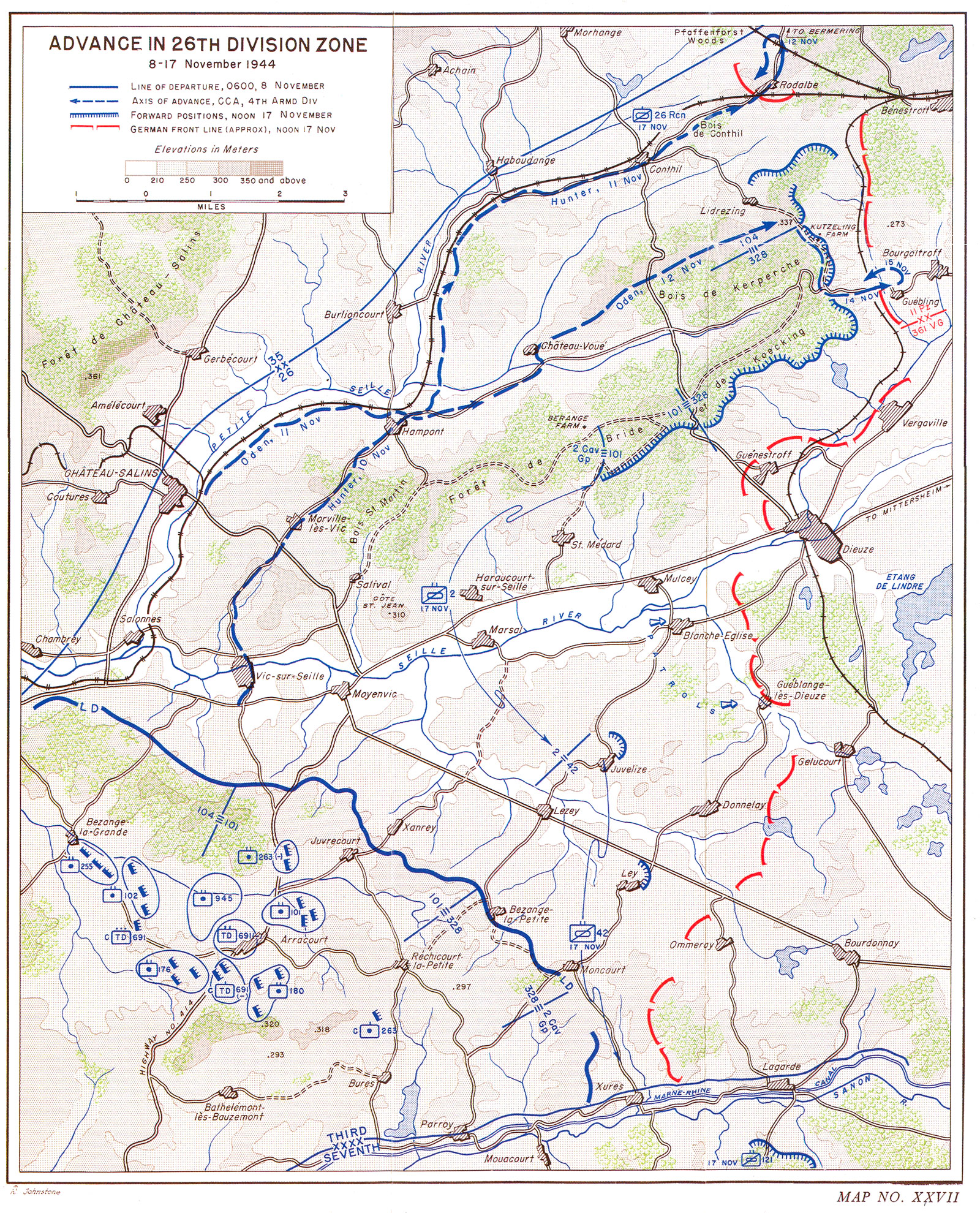 advance in 26th division zone