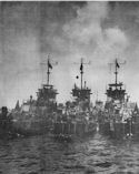 COAST GUARD-MANNED LCI'S READIED FOR ACTION AGAINST THE JAPS