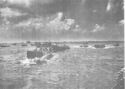 Landing craft approach Saipan's beaches
