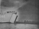 AN LST DURING UNLOADING OPERATIONS ON THE BEACH AT PAESTUM