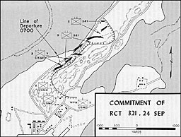 Map 8: Commitment of RCT 321, 24 Sep