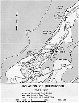 Map 9: Isolation of Umurbrogol, 26-27 Sep