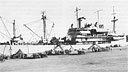 A portion of the Marines remaining in Tsingtao debark from USS Chilton