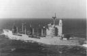 Cimarron (AO-177) as she appeared after commissioning. (U.S. Naval Institute)