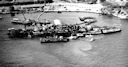 Image: USN NR&L (MOD) 39765 Port side view of Oklahoma four days before entering drydock.;